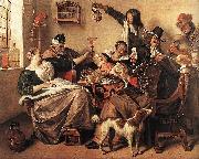 Jan Steen The way you hear it is the way you sing it oil on canvas